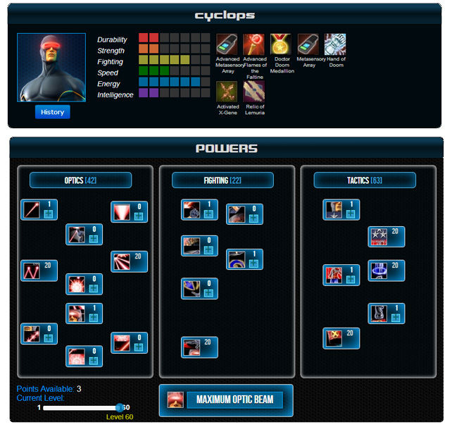 Билд Циклопа в Marvel Heroes